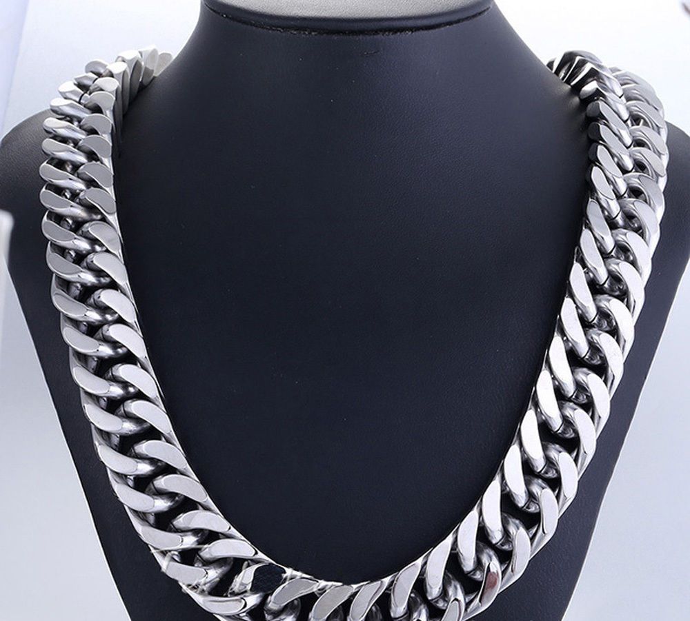 2021 SUPER THICK 24INCH MEN FINE WHITE REAL SOLID Stainless Steel HEAVY