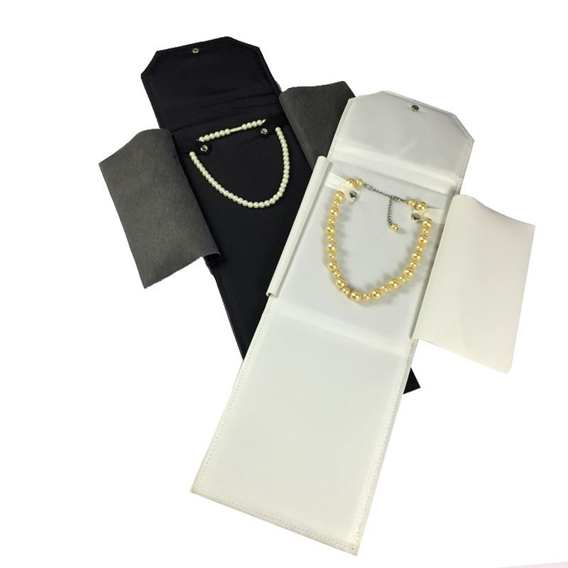 2020 Big Sell Foldable Necklace Holder Leatherette Pendant Chain