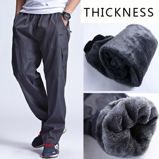 2020 6XL Loose Cashmere Warm Winter Men Sweatpants Fleece Sport Pant ...