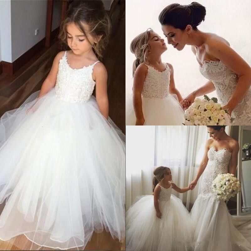 puffy tulle flower girl dresses