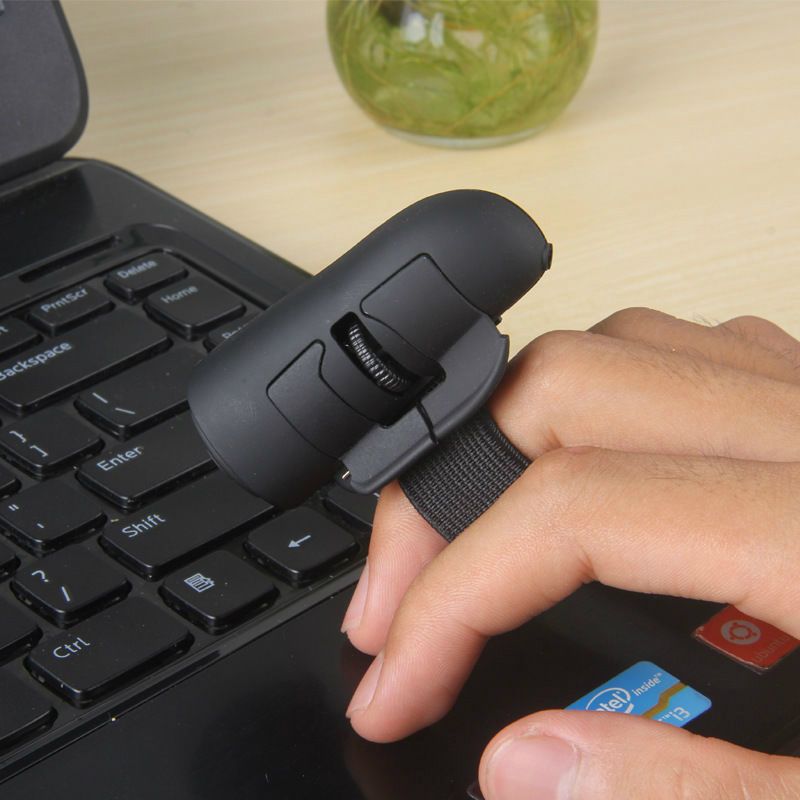 2020 Mini Finger Mouse USB Optical Handheld Ring Mice For Laptop PC Wireless 2.4GHz 1200 DPI
