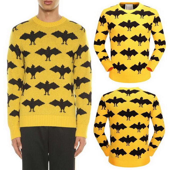 bat print sweater