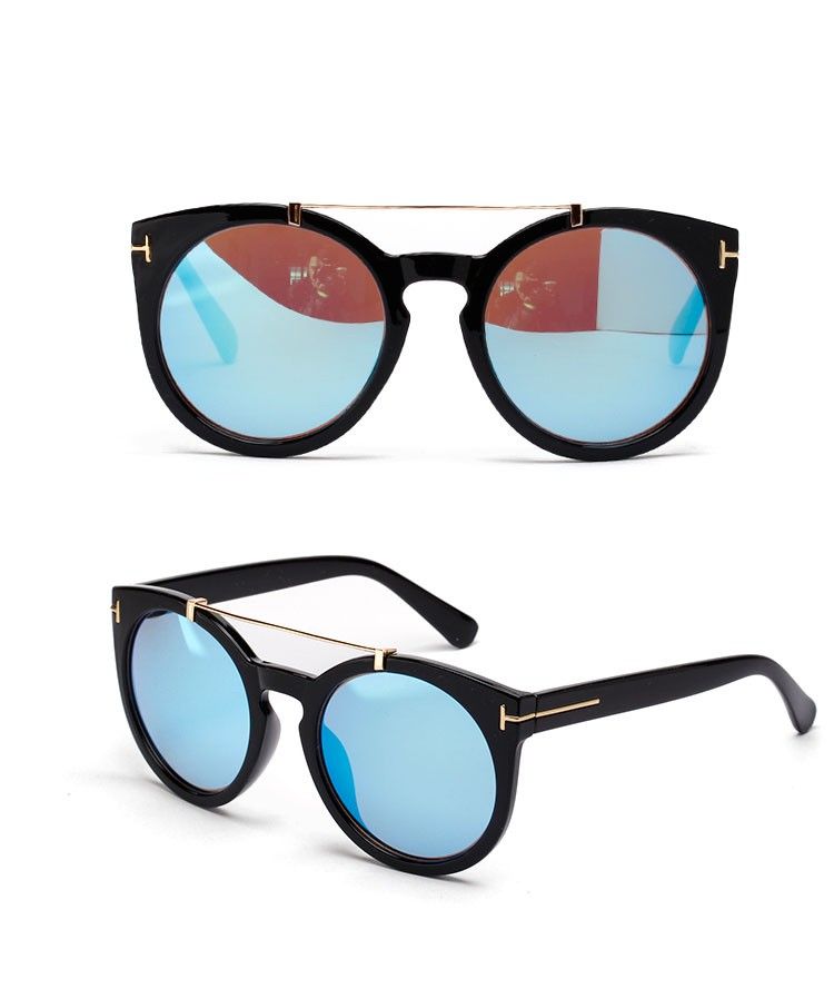Peekaboo Wholesale Korean Brand Designer Retro Sunglasses Round 2016