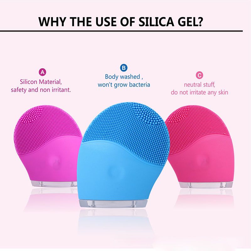 silicone face scrubber vibrating