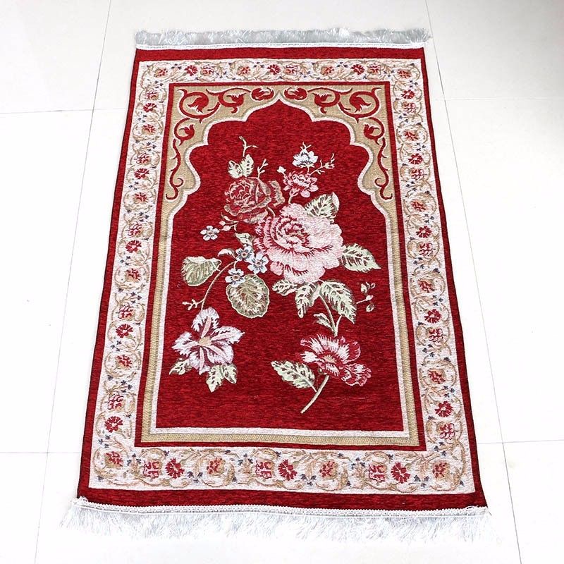 2017 Newest Design Floral Chenille Unique Anti Skid Mashaallah