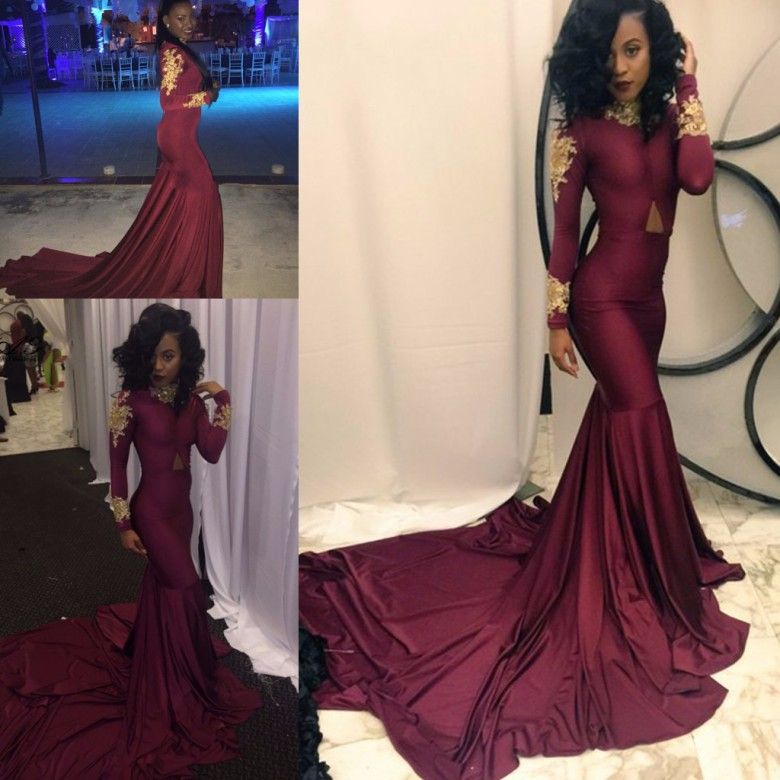 sexy burgundy prom dress