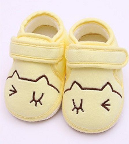 yellow baby girl shoes