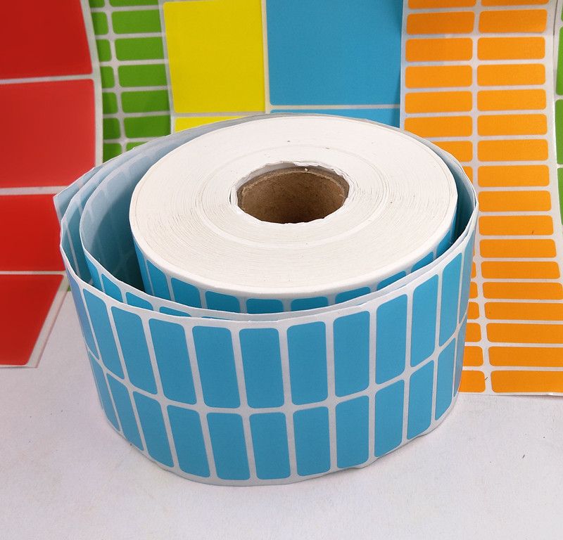 30*10mm /Roll Colorful Blank Paper Sticker New Plain Labels ...