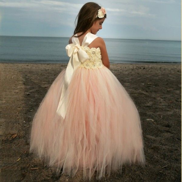 strappy flower girl dress