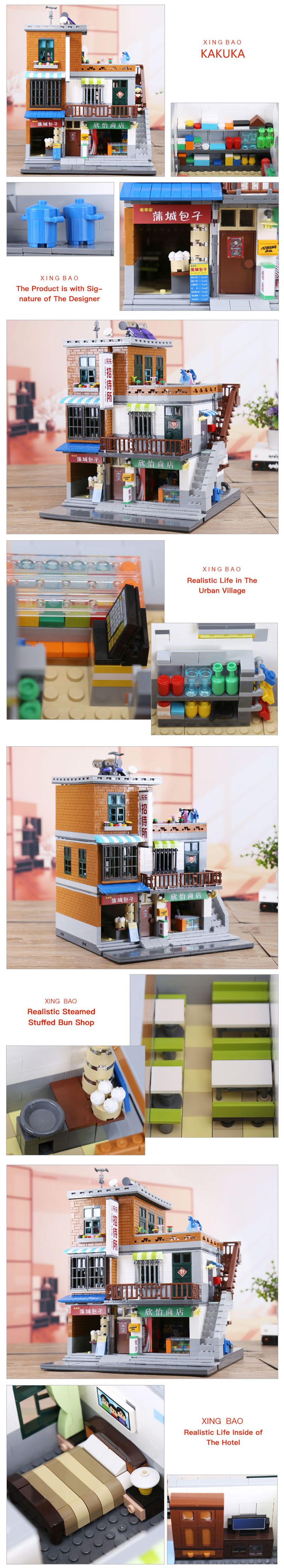 2021 XingBao 01013 The Urban Villages Set With Original Box For ...