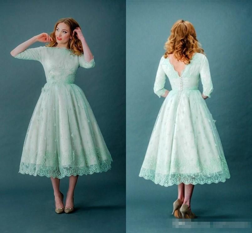 teal vintage dress