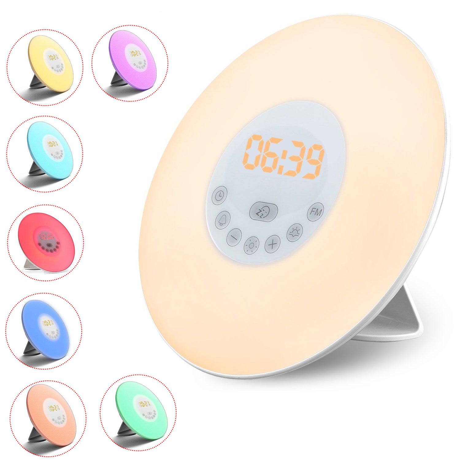 Wake Up Light Alarm Clock Sunrise Clock Led Fm Radio Led Night Lamp Touch Sensor Digital Time Display Desktop From Cxwonled 26 81 Dhgate Com