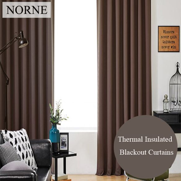 2019 Norne Room Darkening Thermal Insulated Blackout Curtains