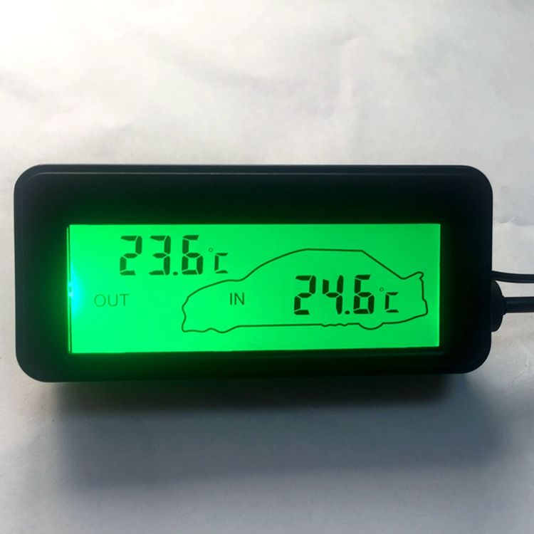 2021 12V Car Inside Outside Temperature Meter Mini LCD Digital Car