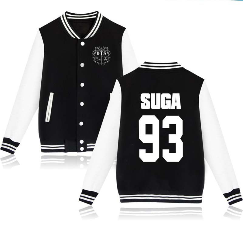Compre Mens Hoodies BTS Bangtan Meninos Meninas Uniforme De Beisebol Jungkook Jhope Jimin Jimin Suga Manga Comprida Jaqueta De Alta Qualidade Moletom Casaco De Enjoy_shopping_here, $67,77 | Pt.Dhgate.Com