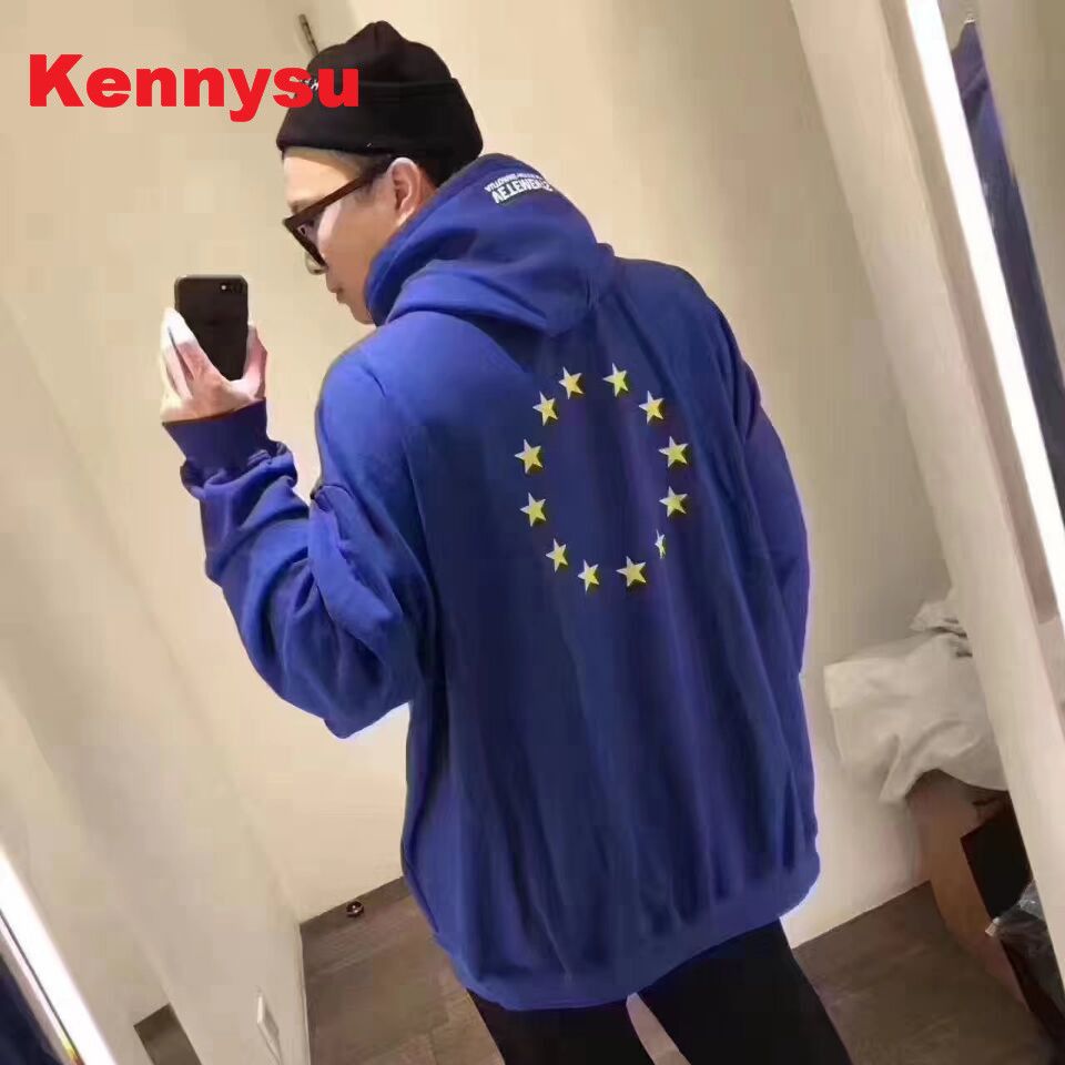 Eu Flag Vetements Europa Hoodie Hot Vetements Euro Hoodie New Arrivals