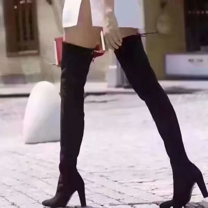 womens stretch knee high boots
