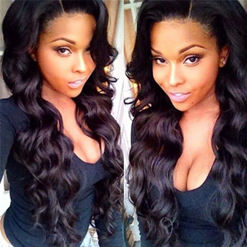 New Arrival Middle Part Loose Wave Human Hair Full Lace Wig Medium