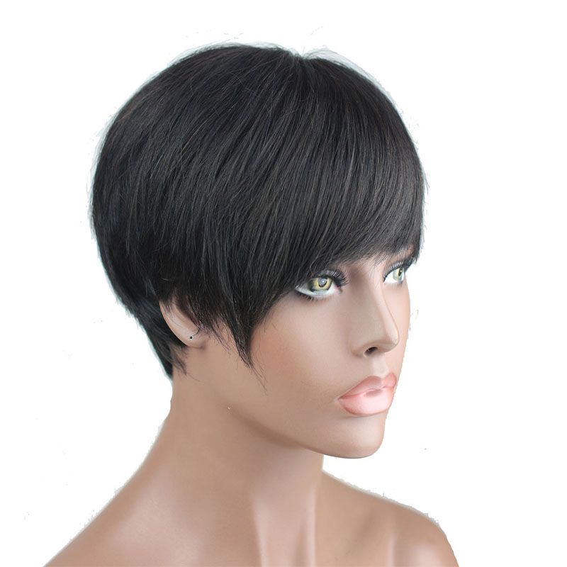 Short Human Hair Wigs For Black Women Bob Brazilian Virgin Hair