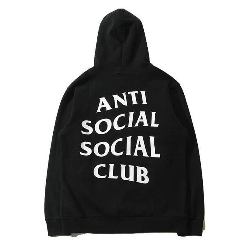 Wholesale Gender YEEZUS ANTI SOCIAL SOCIAL CLUB ASSC Hooded Punk 