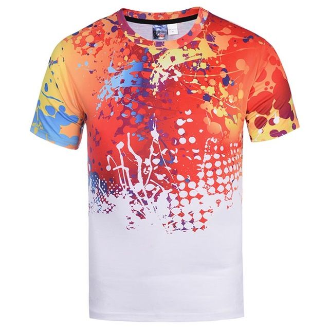 3D T Shirts Paint T Shirt Men/Women Fashion 3d Tshirt 3XL 4XL Summer ...