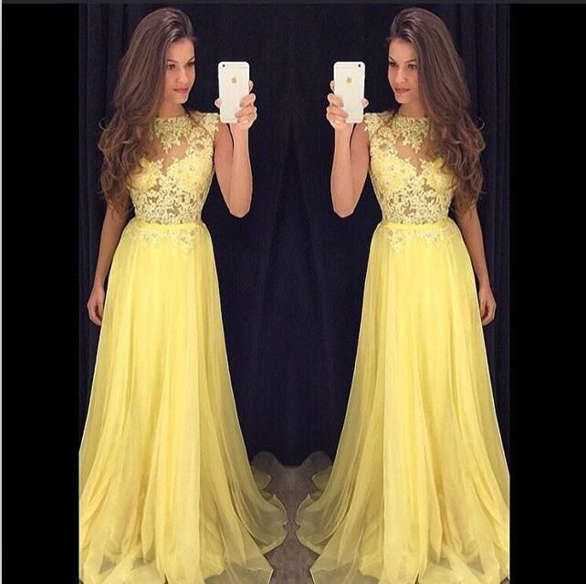 abito cerimonia giallo