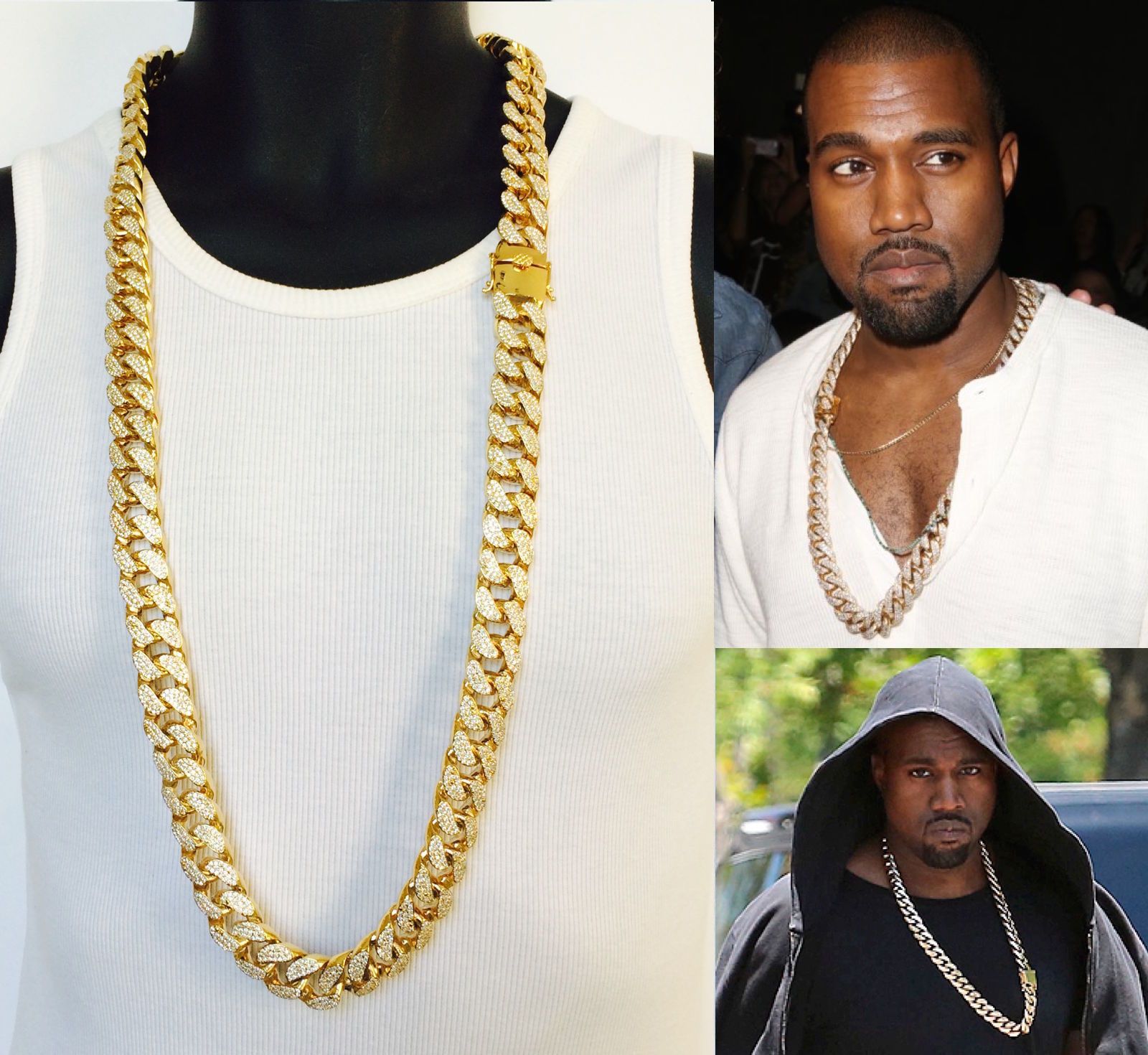 XL BIG 20mm CELEBRITY STYLE MIAMI CUBAN 