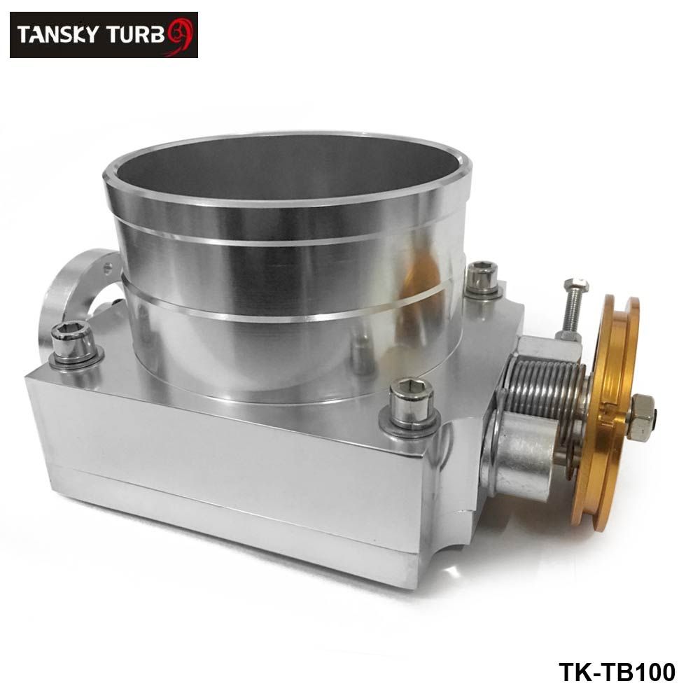 Black Aramox Throttle Valve Body 80mm CNC Aluminum High Flow Intake Manifold Throttle Body for General Mechanical Throttle