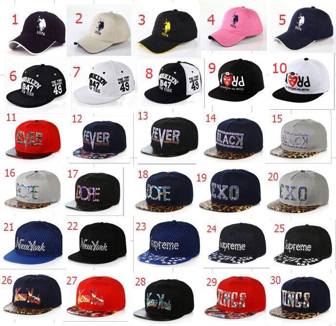 different cap styles