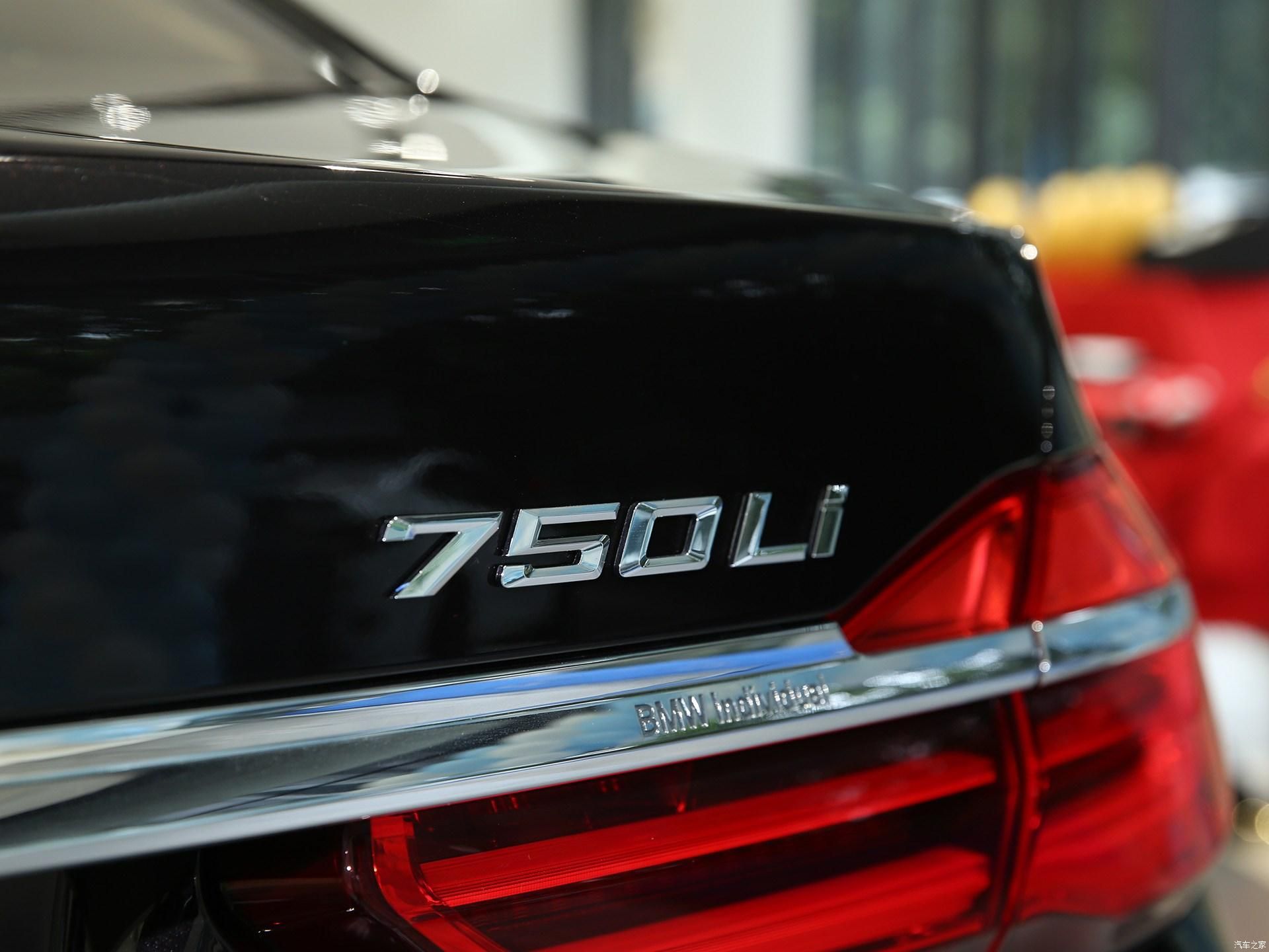 Black /" 750Li /" Number Trunk Letters Badge Emblem Sticker for BMW 7 Series 750Li