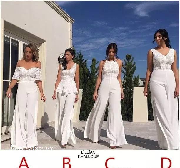 wedding jumpsuit bridesmaid