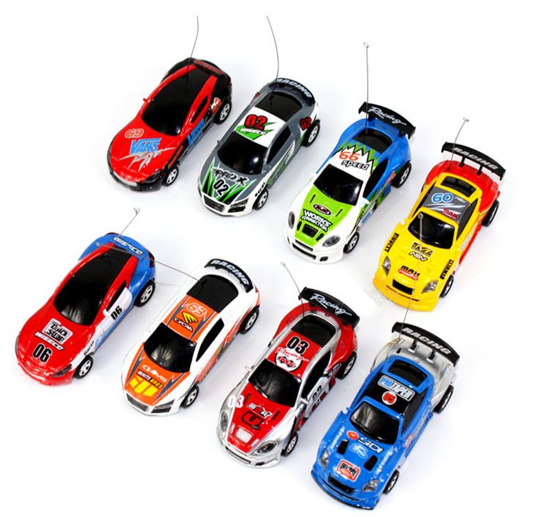 Mini RC Racing Car 1:64 Coke Pop Top Can 4CH Radio Remote Control