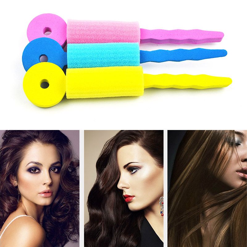 3pcs/set Hair Care Magic Sponge Soft Twist Hair Curler Styling Hair Roll Rollers Leverage DIY Tools for Women Magique 3pcs/set Hair Care Magic Sponge Soft Twist Hair Curler Styling Hair Roll Rollers Leverage DIY Tools for Women Magique