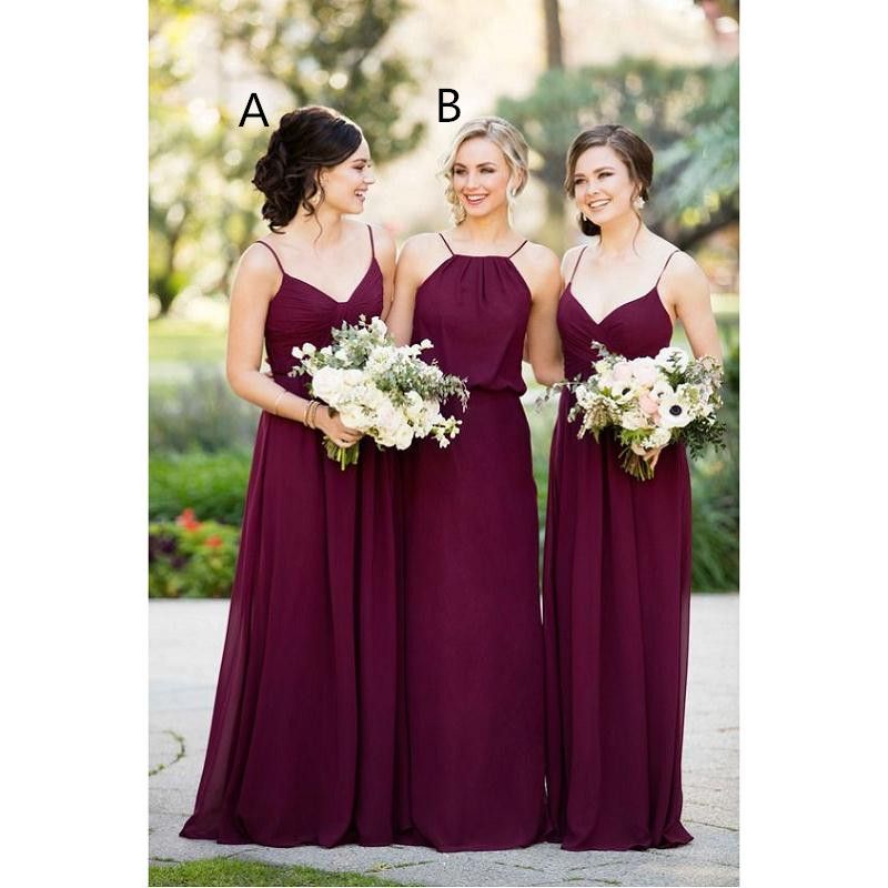 plus size cranberry bridesmaid dresses