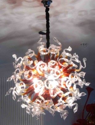 Turkish Mosaic Lamp Unique Colored Glass Crystal Chandelier Decor Hand Blown Modern Lighting Brass Pendant
