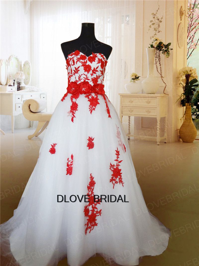 white red gown