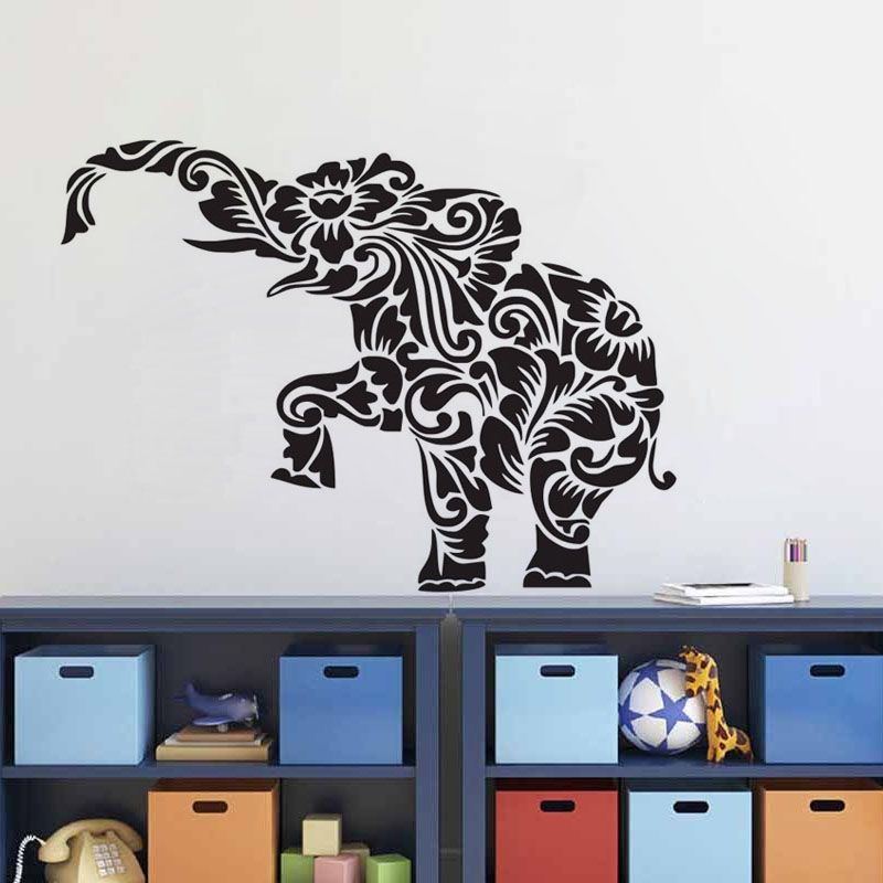 large elephant wall decal