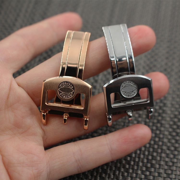 Acquistare Cinturini Orologi 18mm Cinturino Fibbia In Acciaio Inossidabile  Solido In Oro Rosa Argento Deploy Accessori Di Lusso Orologio IWC Economico  | Consegna Veloce E Qualità | It.Dhgate