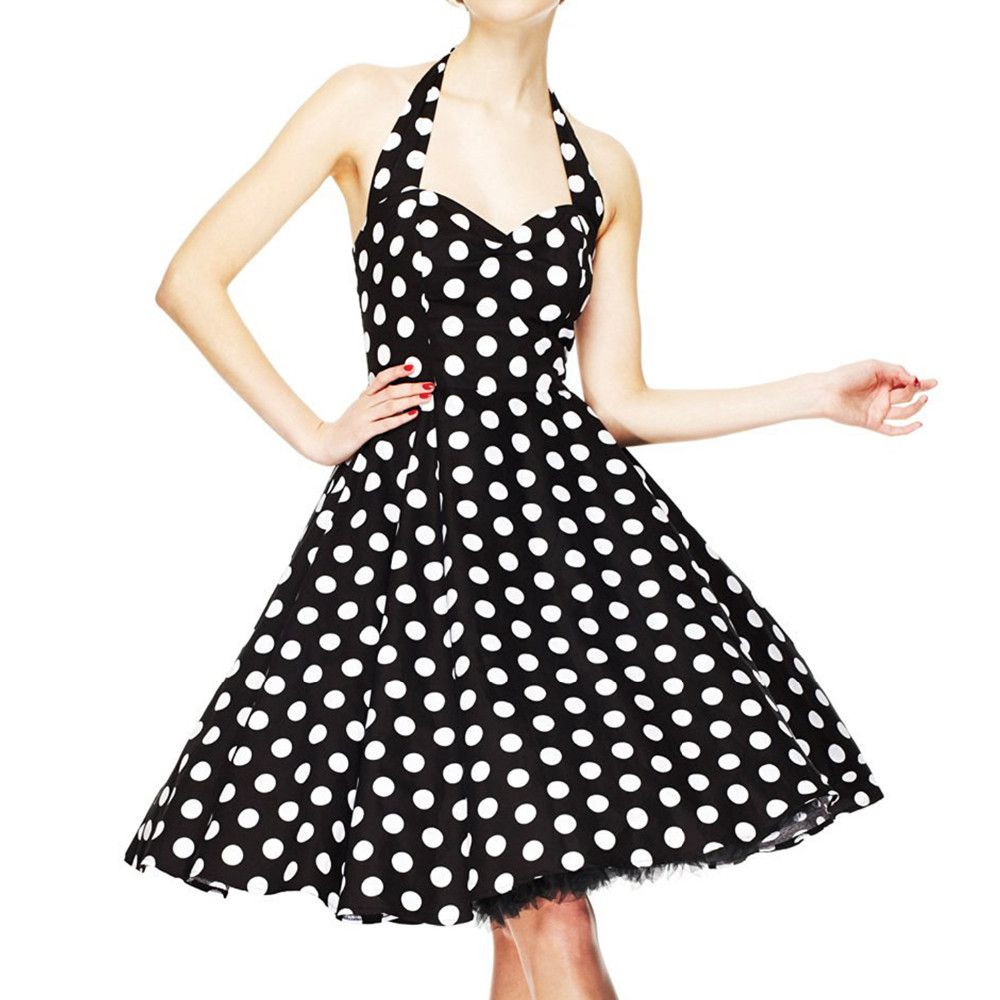 Años 50 60 Vintage Flores Rockabilly Vestido 1950 Pin Up Coctel Fiesta Elegante Estilo De Audrey Hepburn Escotado Por Detrás | lagear.com.ar