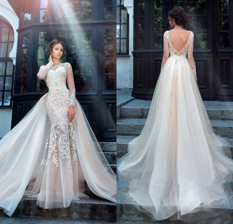 2 in 1 wedding dress plus size