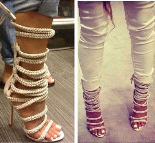 rope gladiator heels