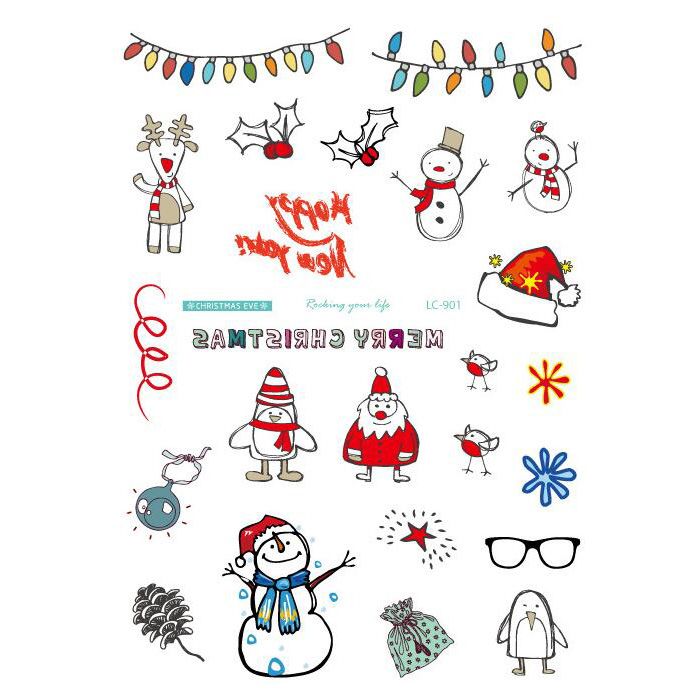 Grosshandel Body Art Frohe Weihnachten Elemente Grosse Tatoo Aufkleber Schneemann Socke Temporare Gefalschte Flash Tattoo Aufkleber Taty Von Goodbeauty 0 58 Auf De Dhgate Com Dhgate