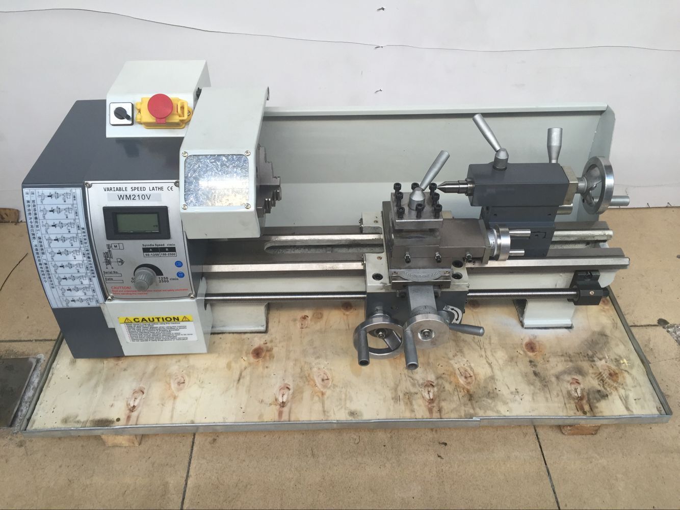 2020 Newest 850w Variable Speed Mini Metal Lathe Machine Wm210v 38