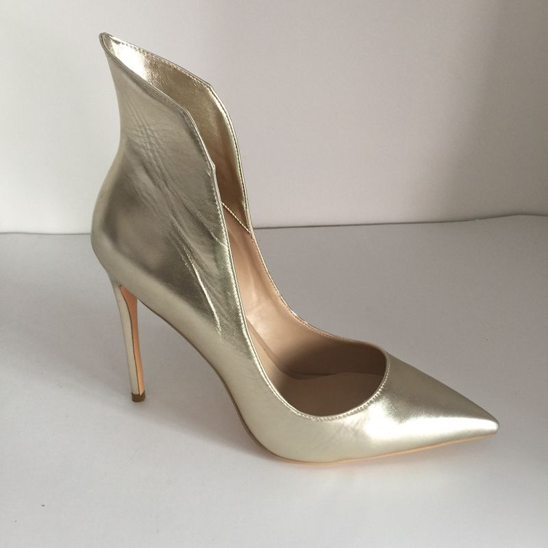light gold wedding shoes