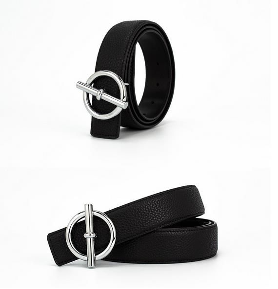 2023 Designer Gürtel mit großer Schnalle Mode für Männer und Frauen Echtledergürtel Breite 3,4 cm Gold Silberfarbene Schnallen_voghion.com