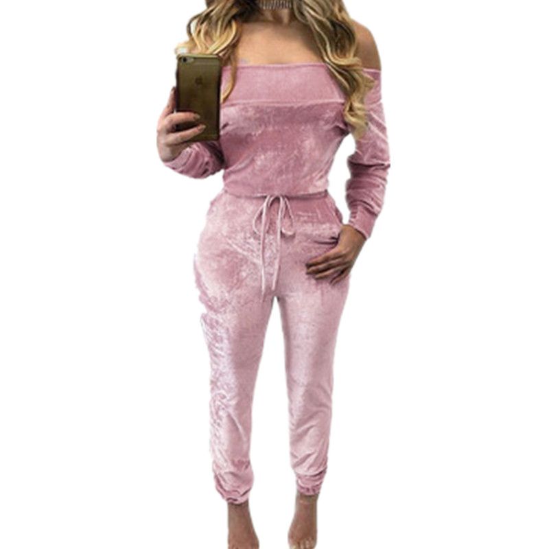 2021 Wholesale Fashion Velvet Jumpsuit