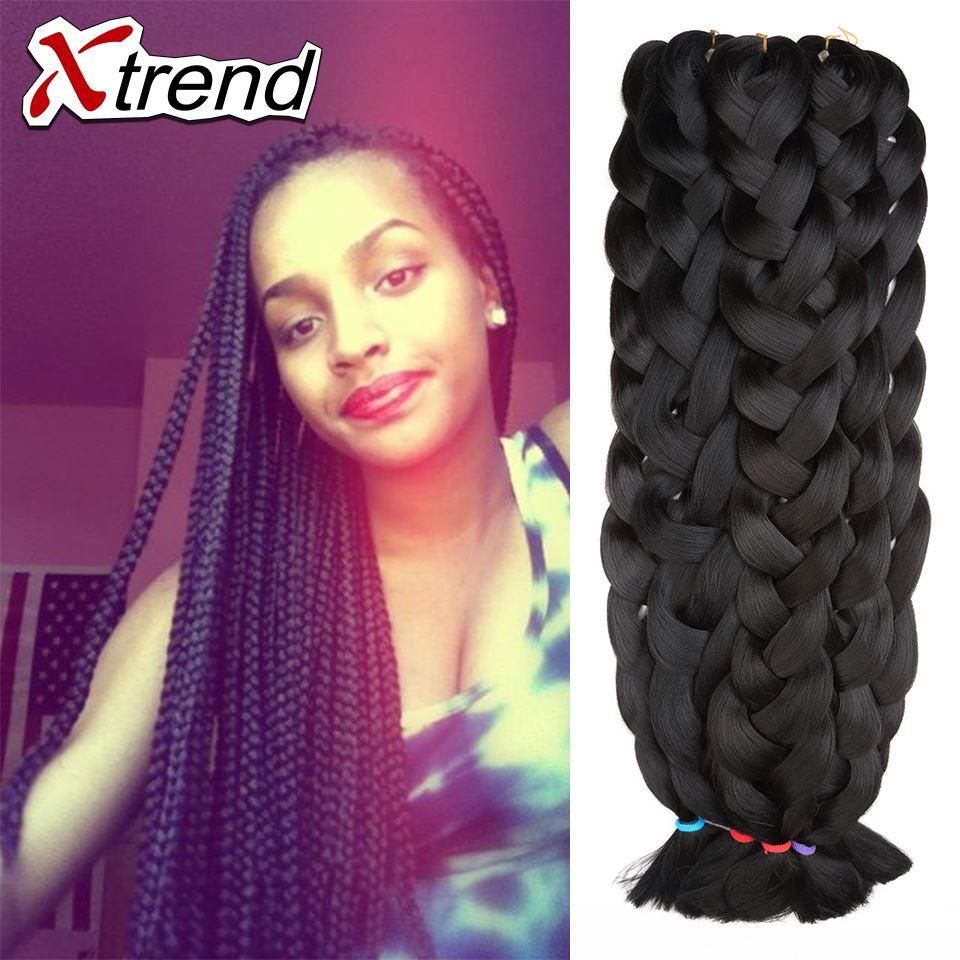 42 160g Kanekalon Jumbo Braiding Hair Gray Blonde Black Ombre