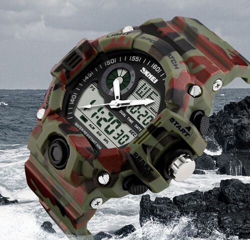 skmei camouflage watch