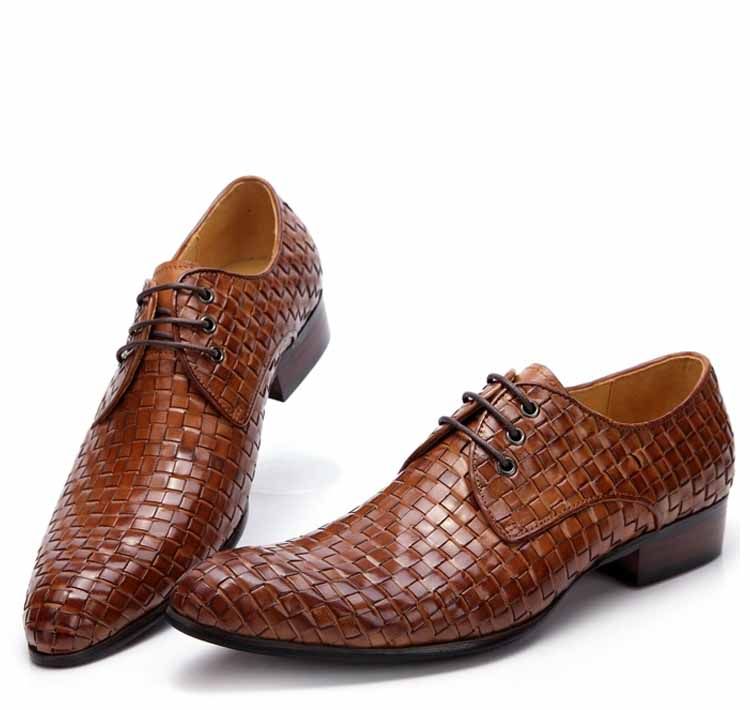 mens woven lace up shoes