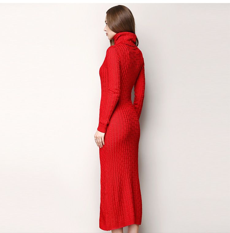 Acquistare Progettista Di Alta Qualità Di Lana Vestiti Lunghi 2017 Stile  Pista Caldo Inverno Maglioni Pullover Signore Di Alta Maniche Lunghe In  Maglia Abiti Matita Economico | Consegna Veloce E Qualità | DHgate Italy
